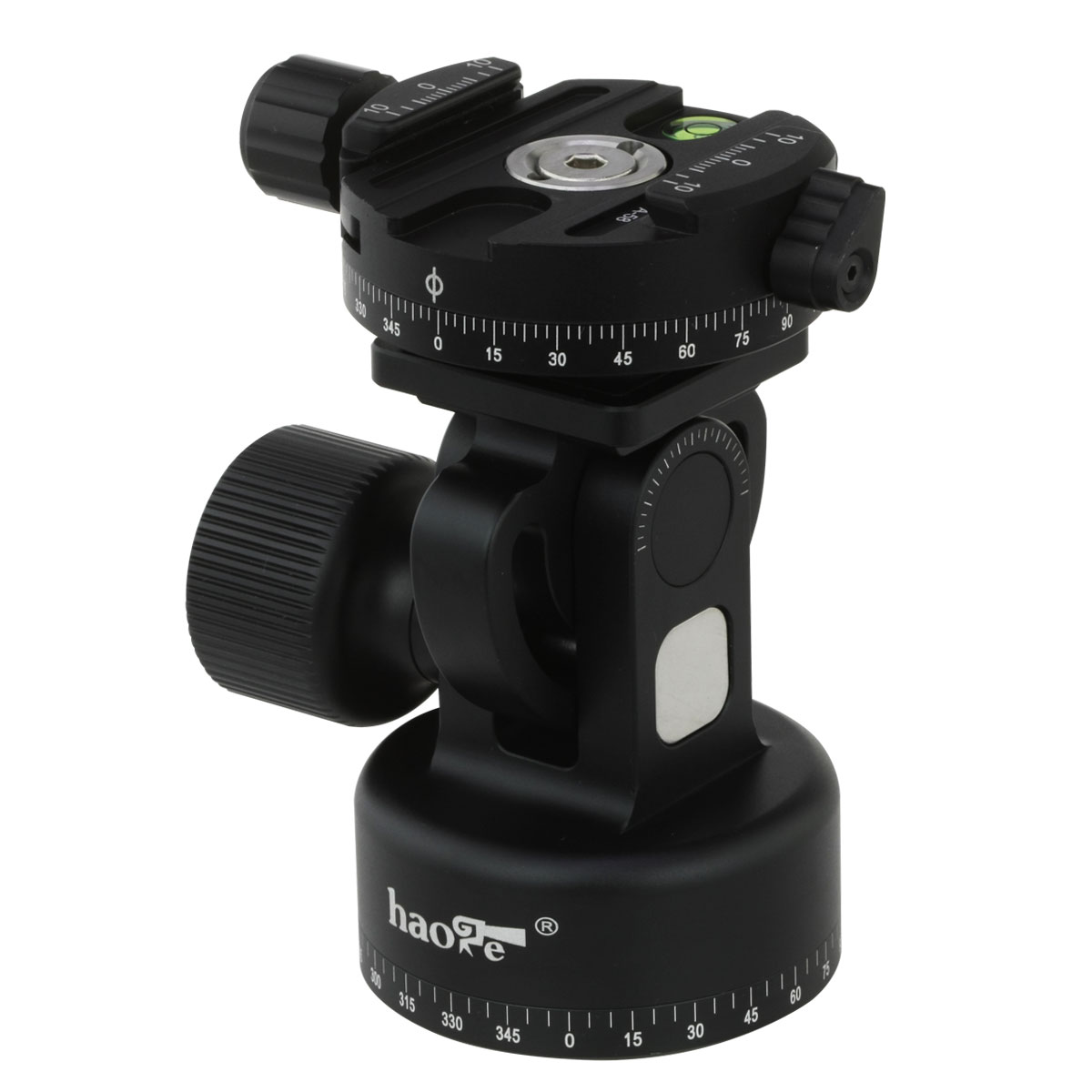 Panoramic Tripod Head with Indexing Rotator Aluminum Alloy 360 Degree Camera Panning Base with Level Arca-Swiss Compatible for ARCA Ball Head Tripod Monopod Ballhead DSLR Cameras